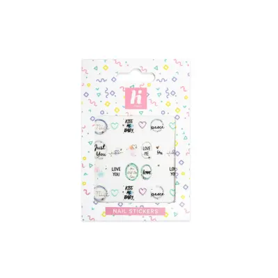 Hi Hybrid nail stickers LOVE #02